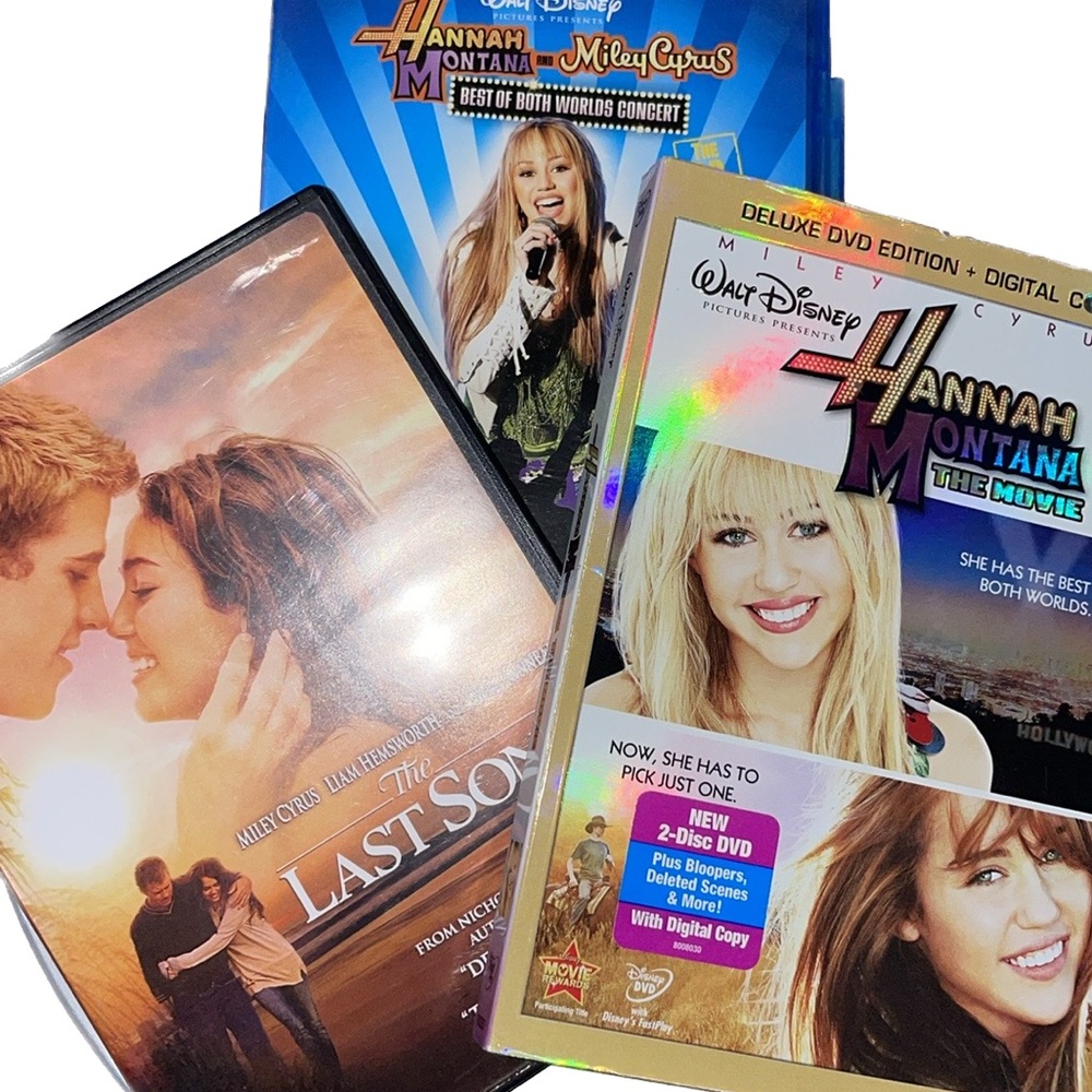 Hannah Montana dvd blue ray set of 3